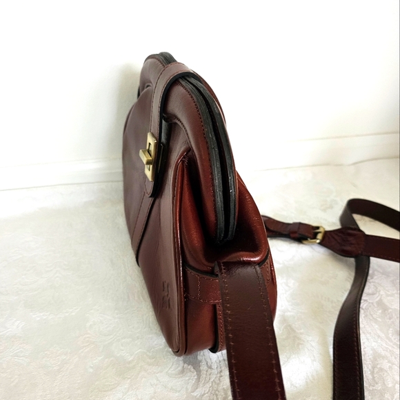 Patricia Nash Rich Brown Leather Crossbody Bag - Picture 6 of 15